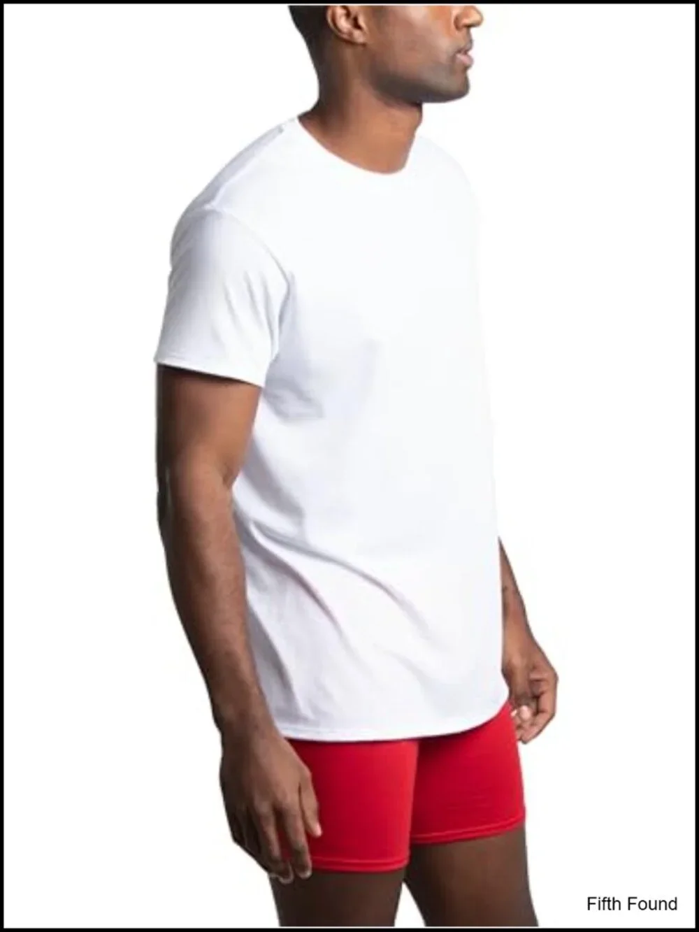 Men's Crew Neck Undershirts 8 Pack Moisture Wicking Tag Free Short Sleeve